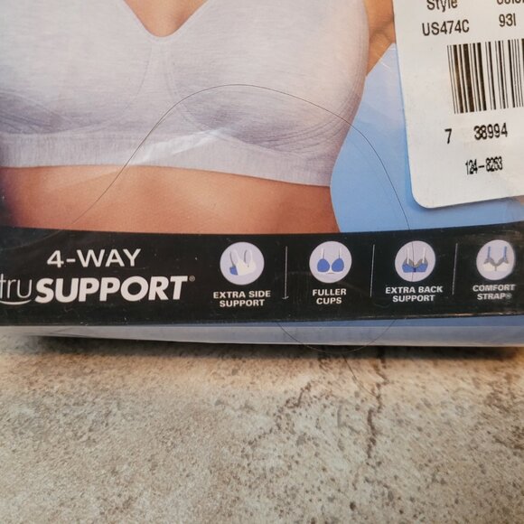 Playtex 18 Hour Ultimate Lift & Support Bra Size 38C White - Picture 3 of 5